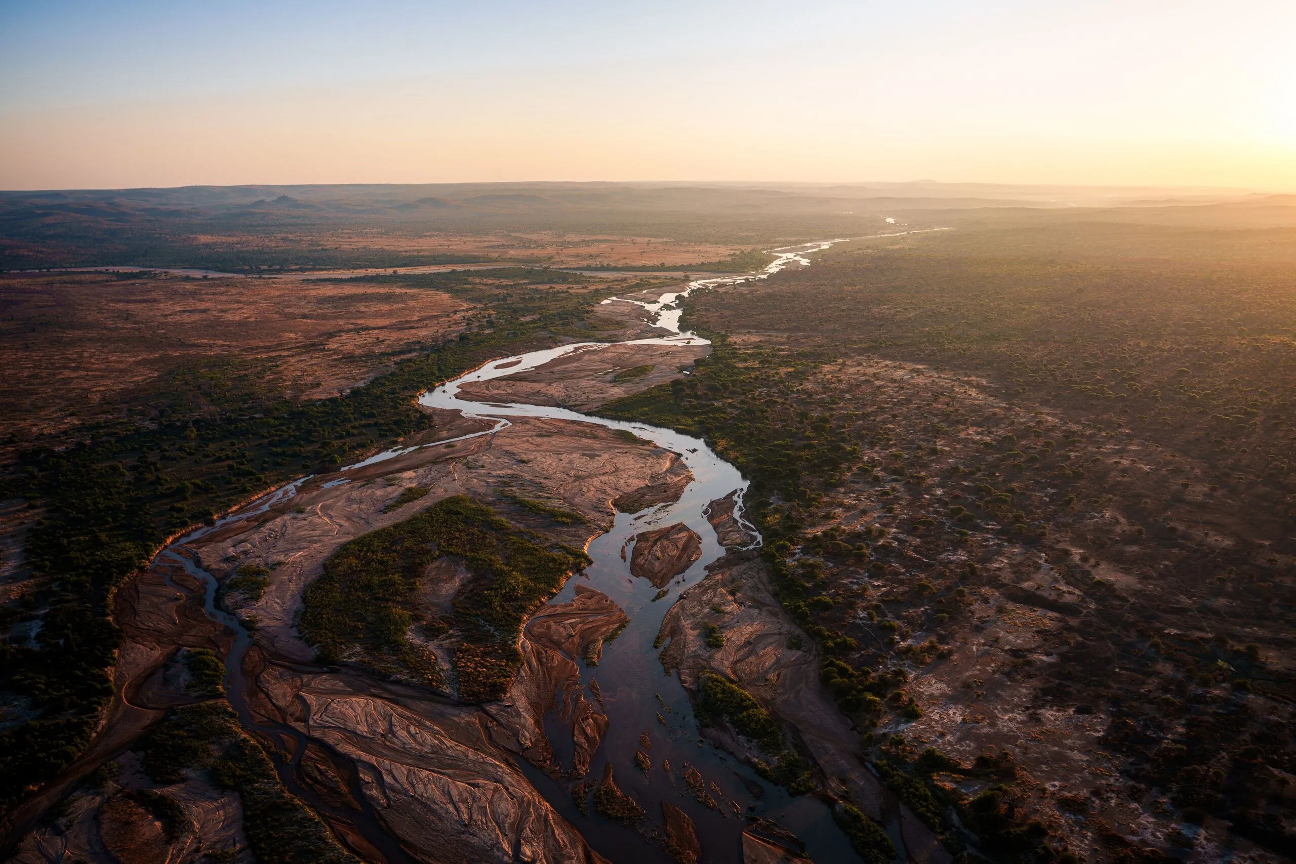 Sunrise over the Great Ruaha River, Tanzania
